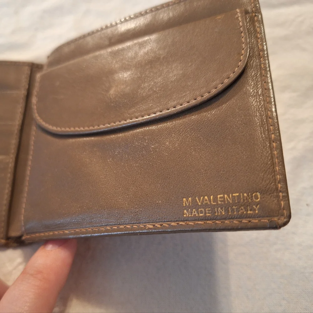 Brown Valentino Monogram Bifold Wallet - Picture 6 of 9